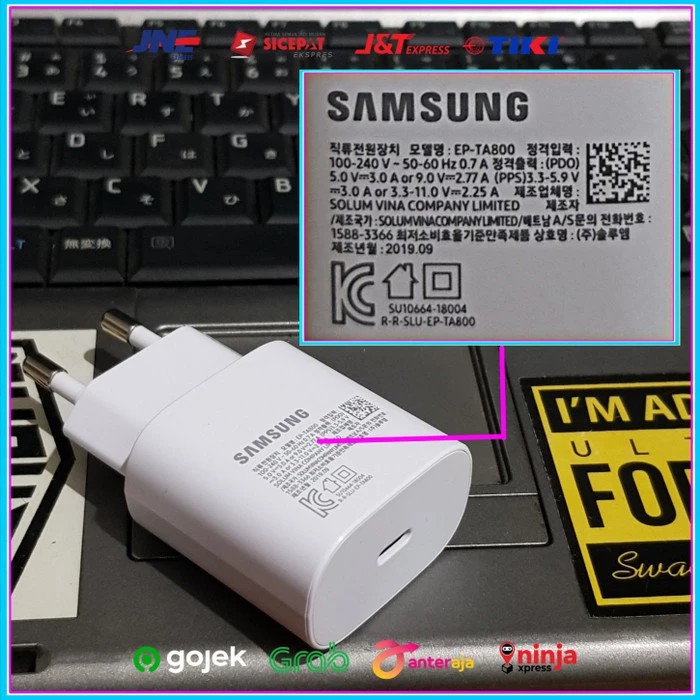 Charger Samsung Galaxy Note 20 20 Ultra ORIGINAL 100% C to C 25 Watt