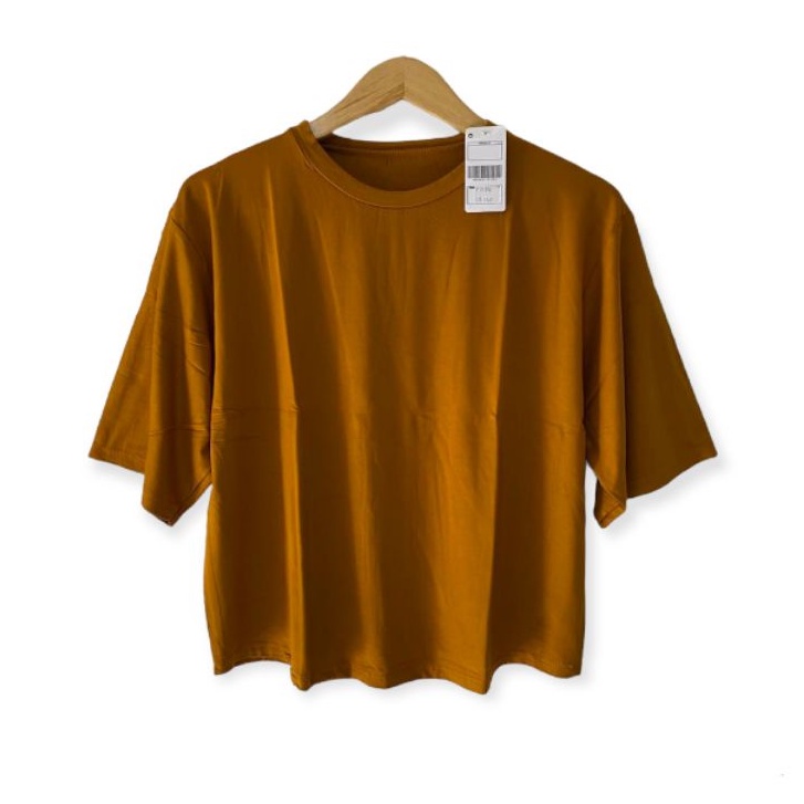 ATASAN KAOS BATWING CROP / ATASAN WANITA CROP TOP OVERSIZE