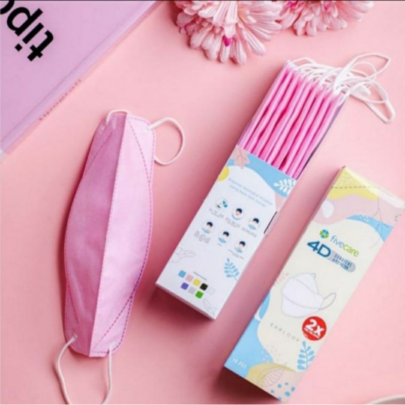 Masker 4D fivecare 4ply surgical mask