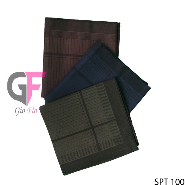 GIOFLO Sapu Tangan Pria Dewasa Katun Isi 3 PCs Multicolor / SPT 100