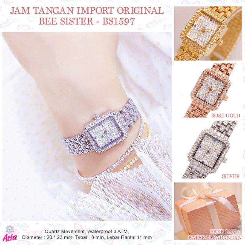 JAM TANGAN IMPORT ORIGINAL BEE SISTER - BS1597