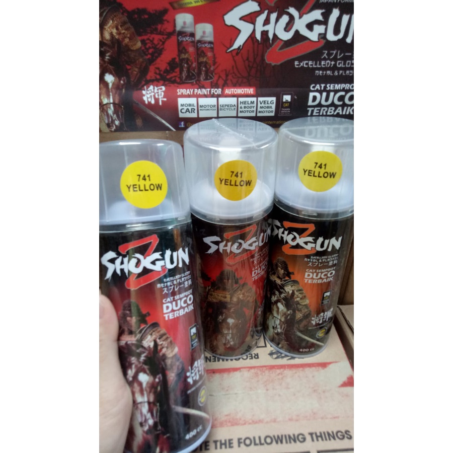 pilox pilox cat semprot duco shogunz shogun 741 yellow 741 400cc kuning glossy