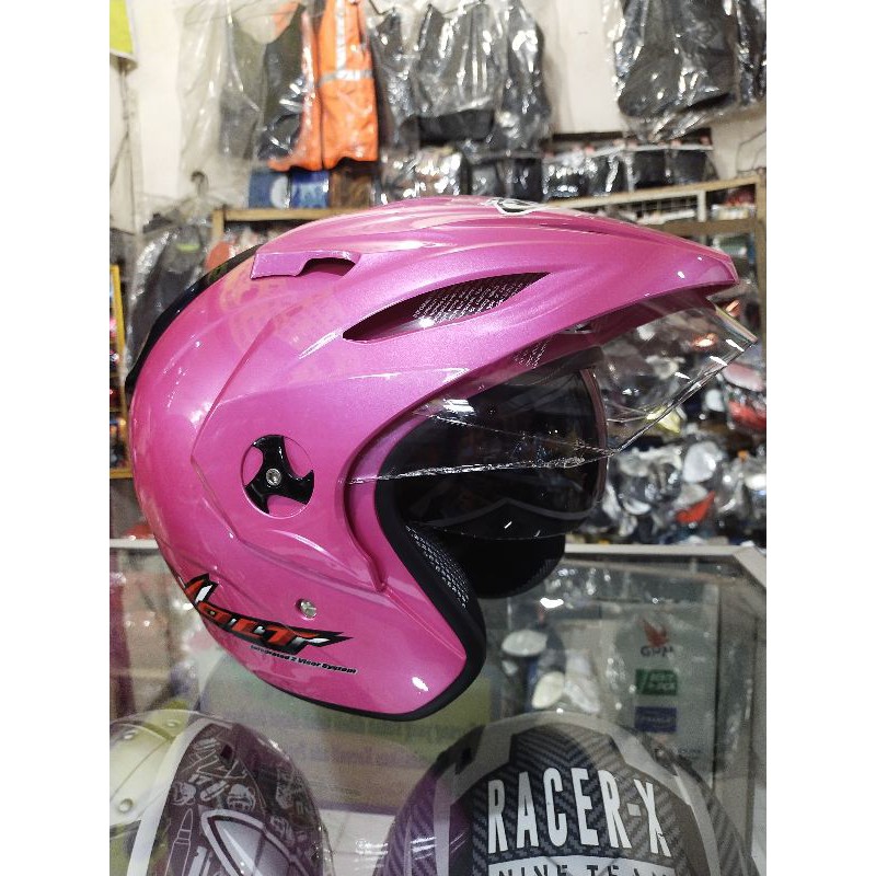 Helm vog volt pink double visor