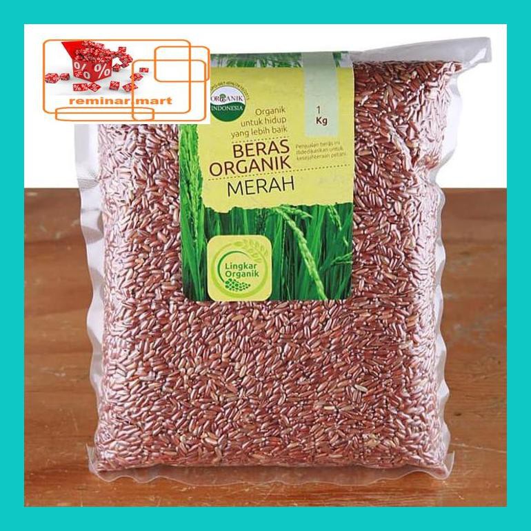 

S0Bers Lingkar Organik Beras Merah 1 Kg | Organic Rice 1Kg | Beras Organik Ric0S50B