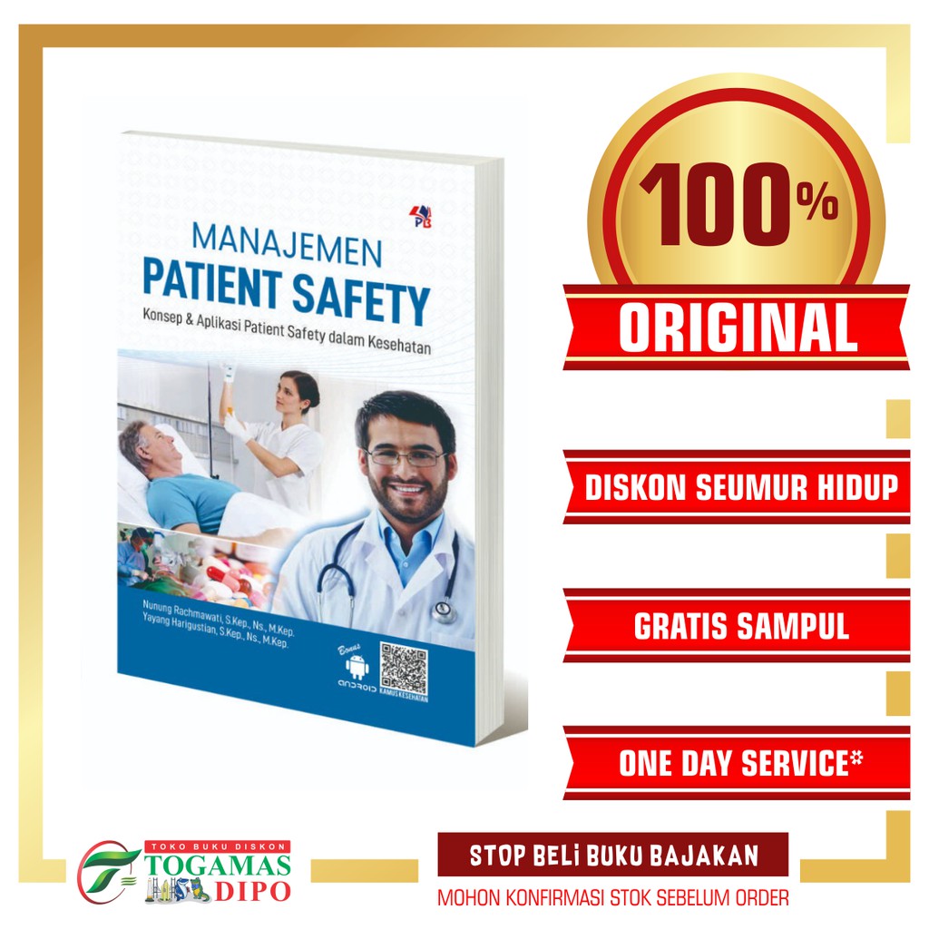 Jual BUKU MANAJEMEN PATIENT SAFETY: KONSEP & APLIKASI PATIENT SAFETY ...