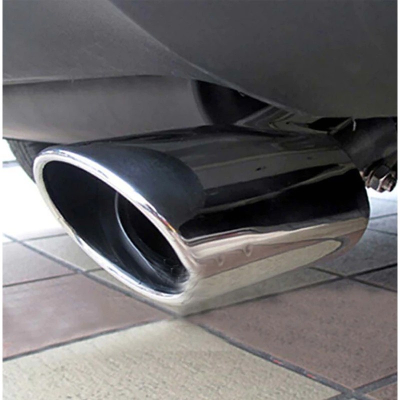 MUFFLER CUTTER TAILPIPE 1 LOBANG SAMBUNGAN DEKORASI UJUNG KNALPOT - LURUS