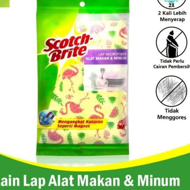 3M SCOTCH BRITE ID-87 LAP ALAT MAKAN MICROFIBER