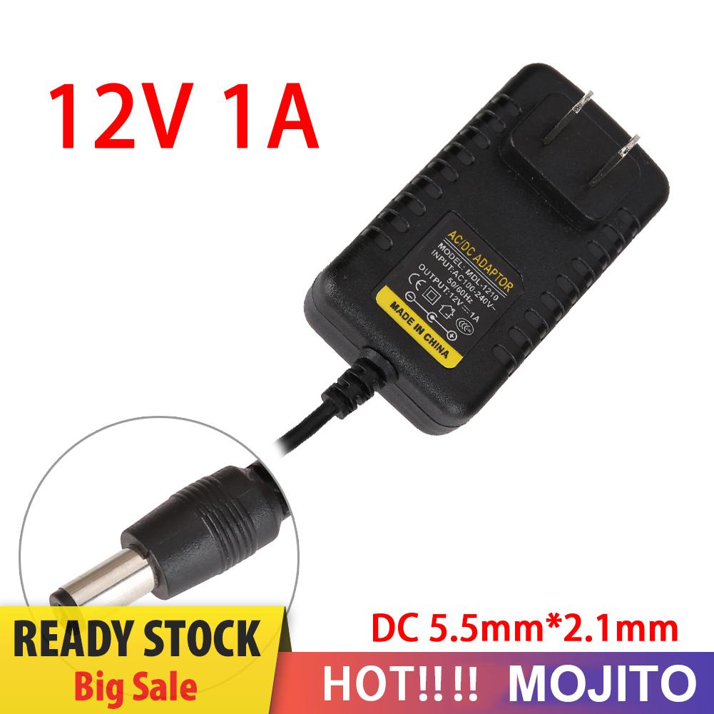 MOJITO AC to DC 5.5mm*2.1mm 5.5mm*2.5mm 12V 1A Switching Power Supply Adapter