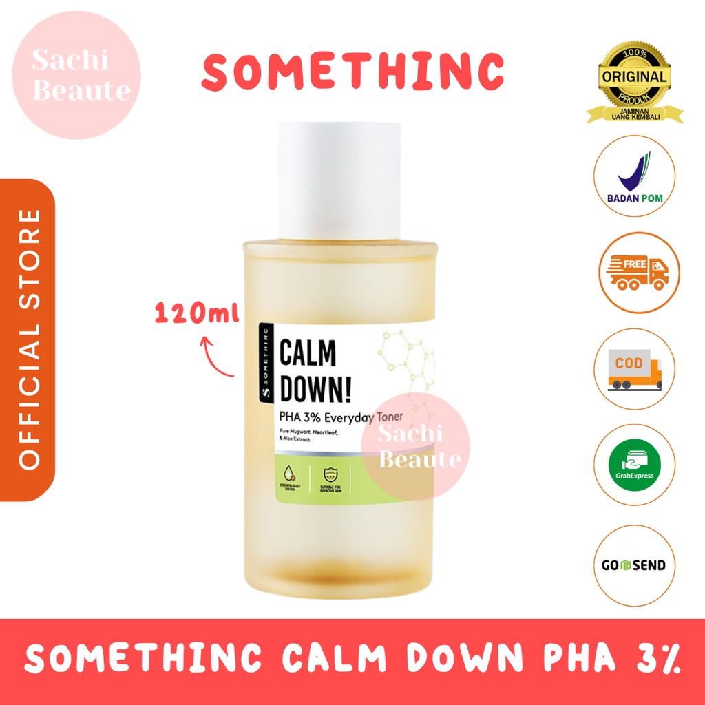 SOMETHINC Calm Down! PHA 3% Everyday Toner - Toner Menenangkan &amp; Mencerahkan kulit