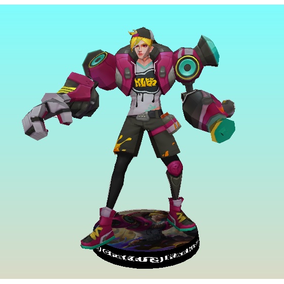 Papercraft Mobile Legend Xborg Graffity Fashion