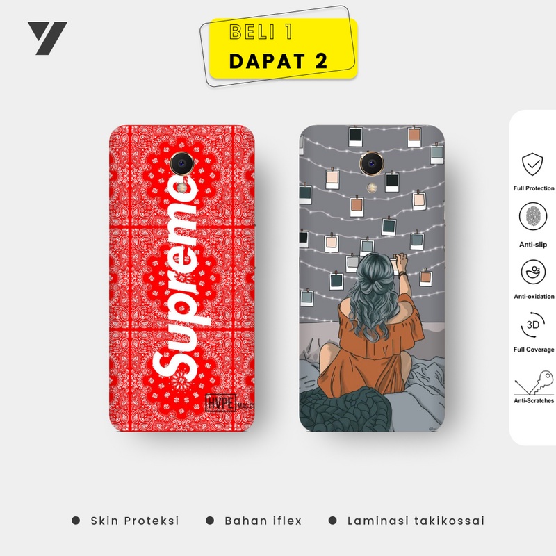 Garskin Meizu M6S [Dapat 2 Garskin] - Motif 2