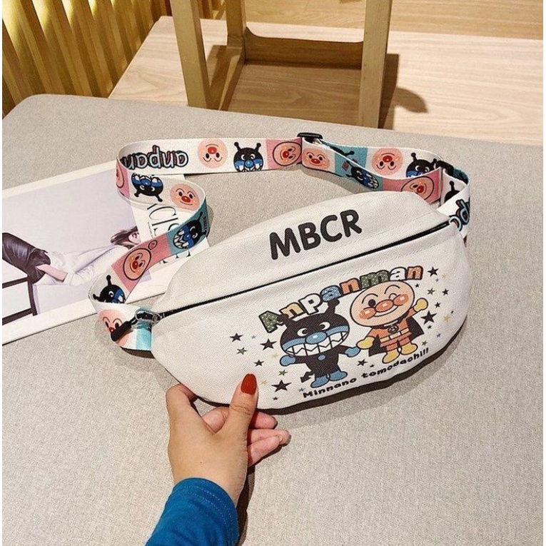 MBCR Tas Selempang Waist Bag Wanita Remaja Canvas Cute Korean Style By Chikoisme NR