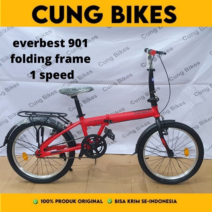 Sepeda lipat 20 inch folding bike everbest EB901