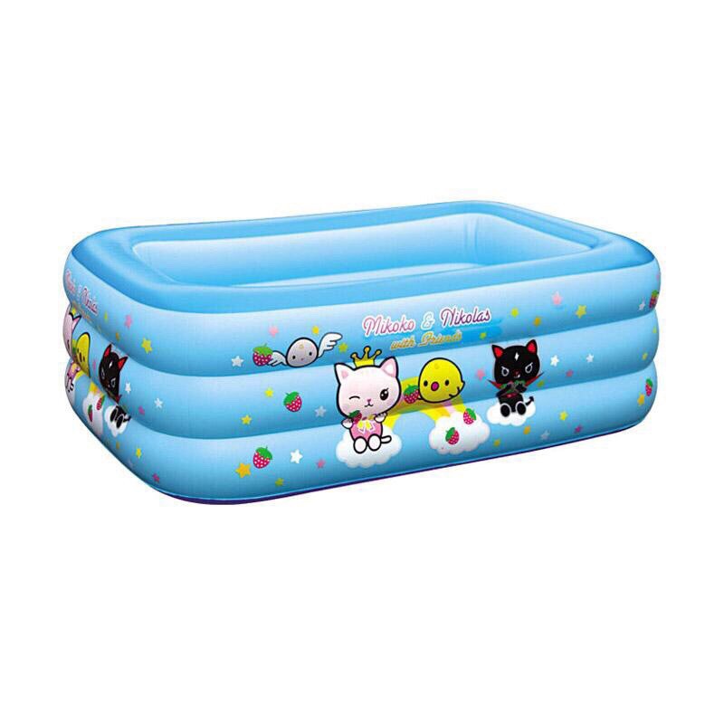 Kolam Renang Kotak Jumbo dasar gelembung Mikoko Gee Kingdom 180 x 128 x 60 3305