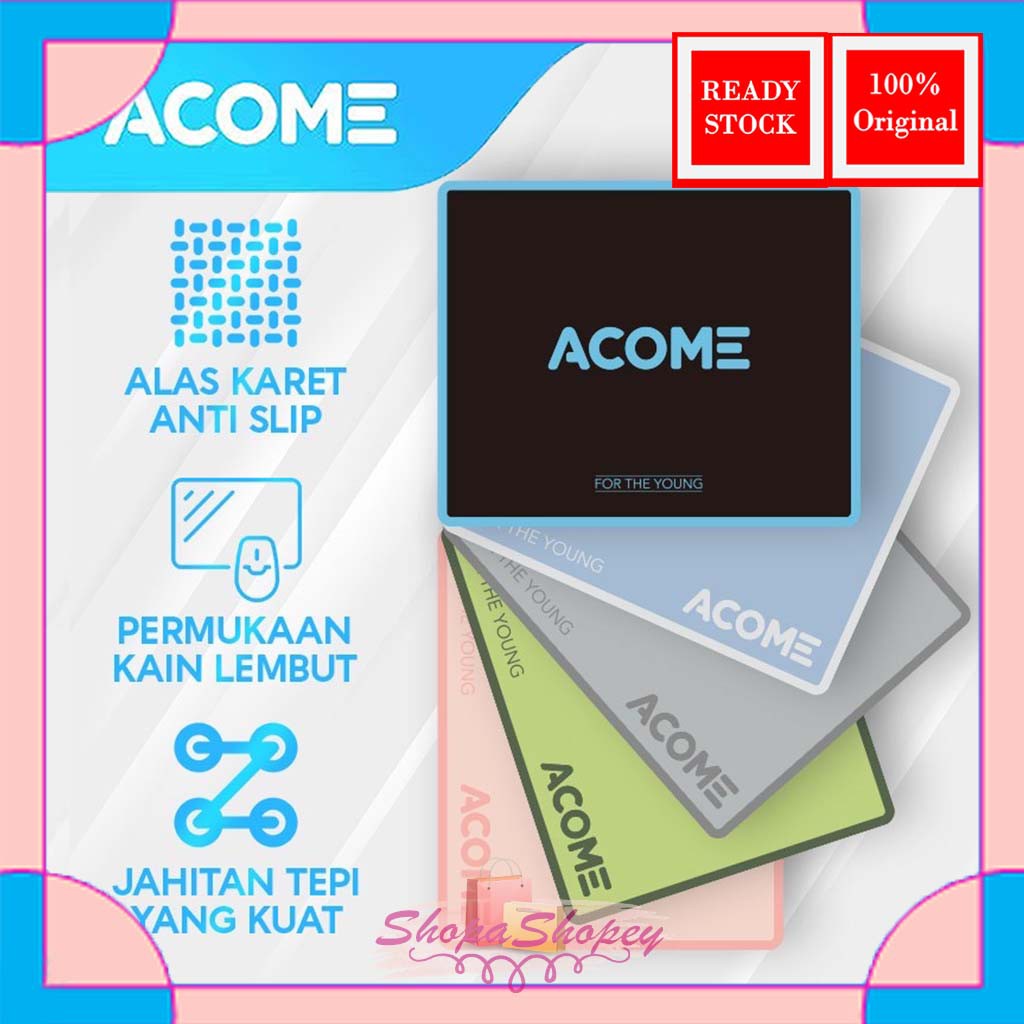 ACOME Fashion Mouse Pad Alas Karet Anti Slip AMP01