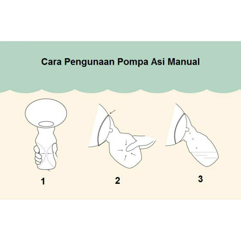 POMPA ASI MANUAL BAHAN SILICON DENGAN PENUTUP BREAST PUMP SILICON PENAMPUNG ASI