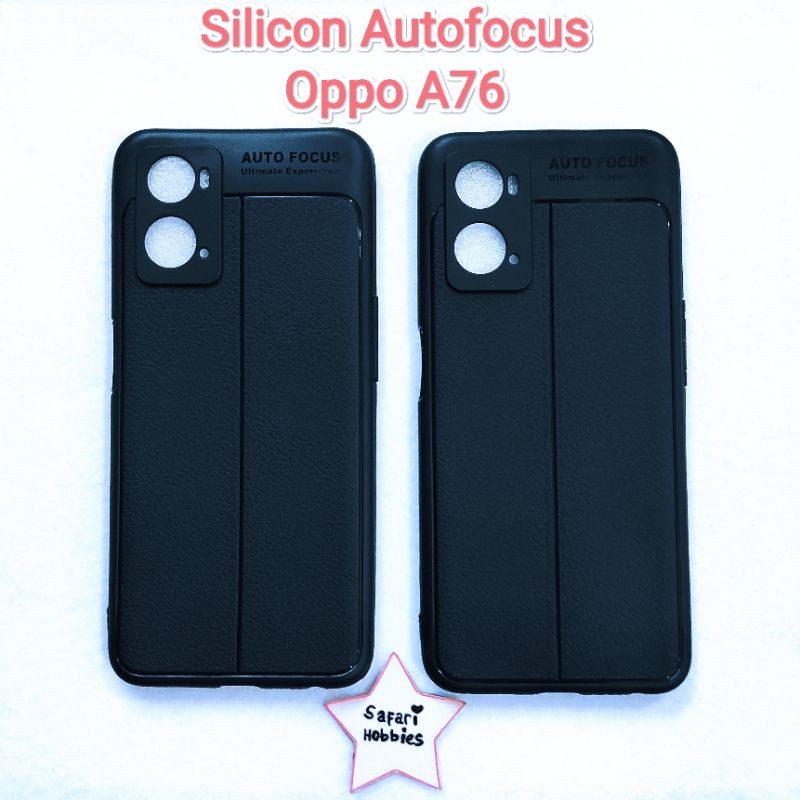 OPPO A76 A96 CASE SOFTCASE SILIKON AUTOFOCUS KARET SOFT SEMI LEATHER KULIT JERUK AUTO FOKUS CASING COVER OPPO A96