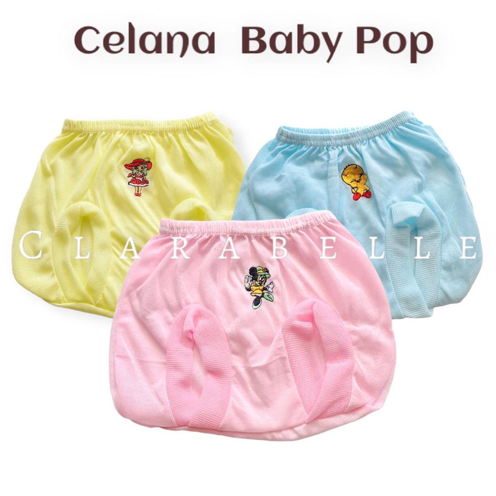 Celana dalam pop bayi lucu motif Karakter bordir