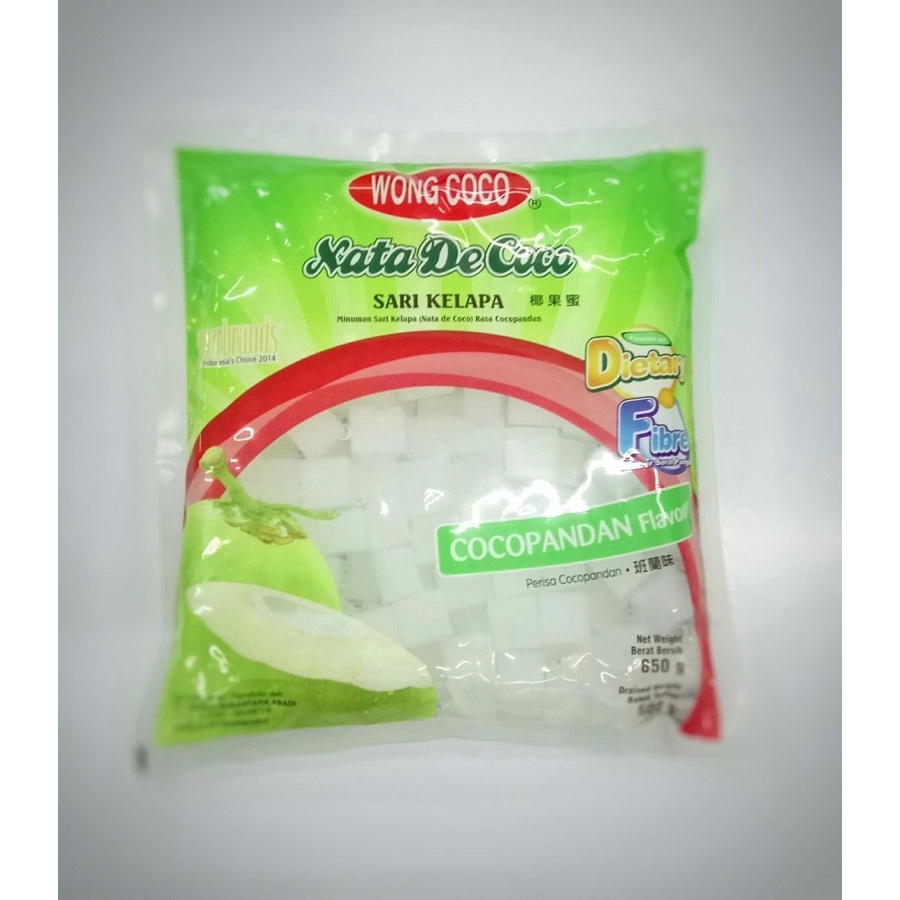 

WONG COCO NATA DE COCO CUBES RASA COCOPANDAN 800 GRAM