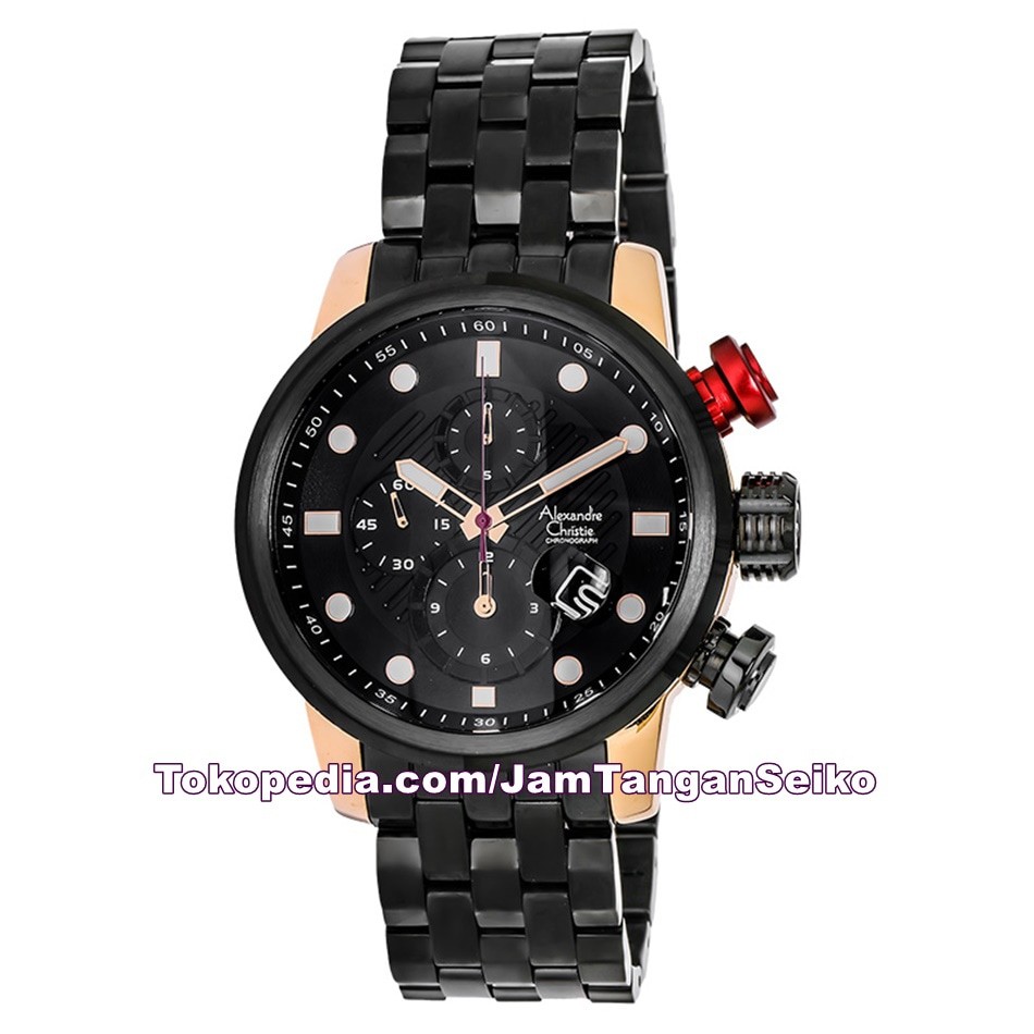 Jam Tangan Pria Alexandre Christie AC 6163 MC BBRBARE Chronograph