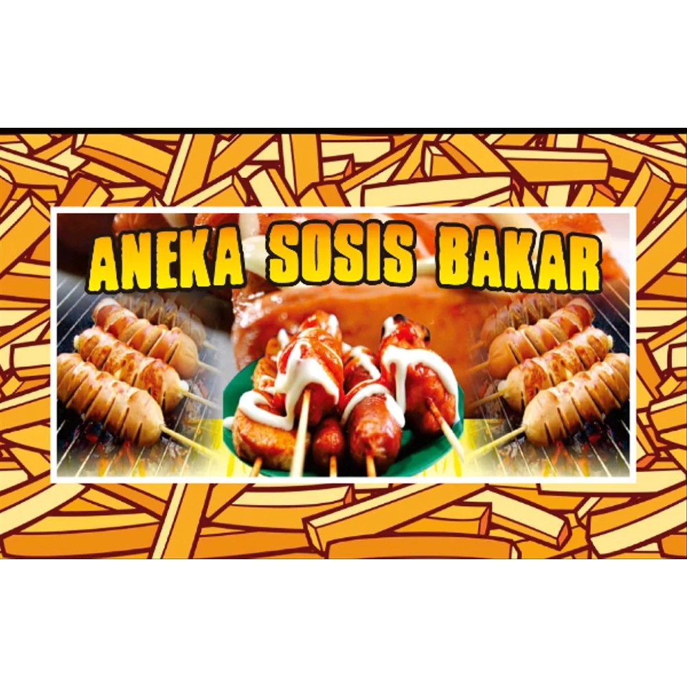 Desain Spanduk Spanduk Sosis Bakar 0432