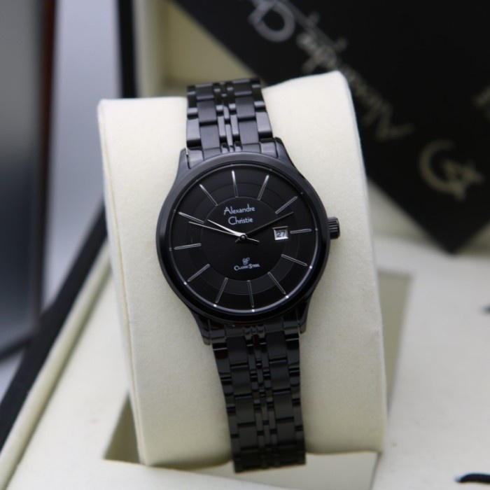 Jam tangan wanita Alexandre Christie AC 8348 AC8348 black Original