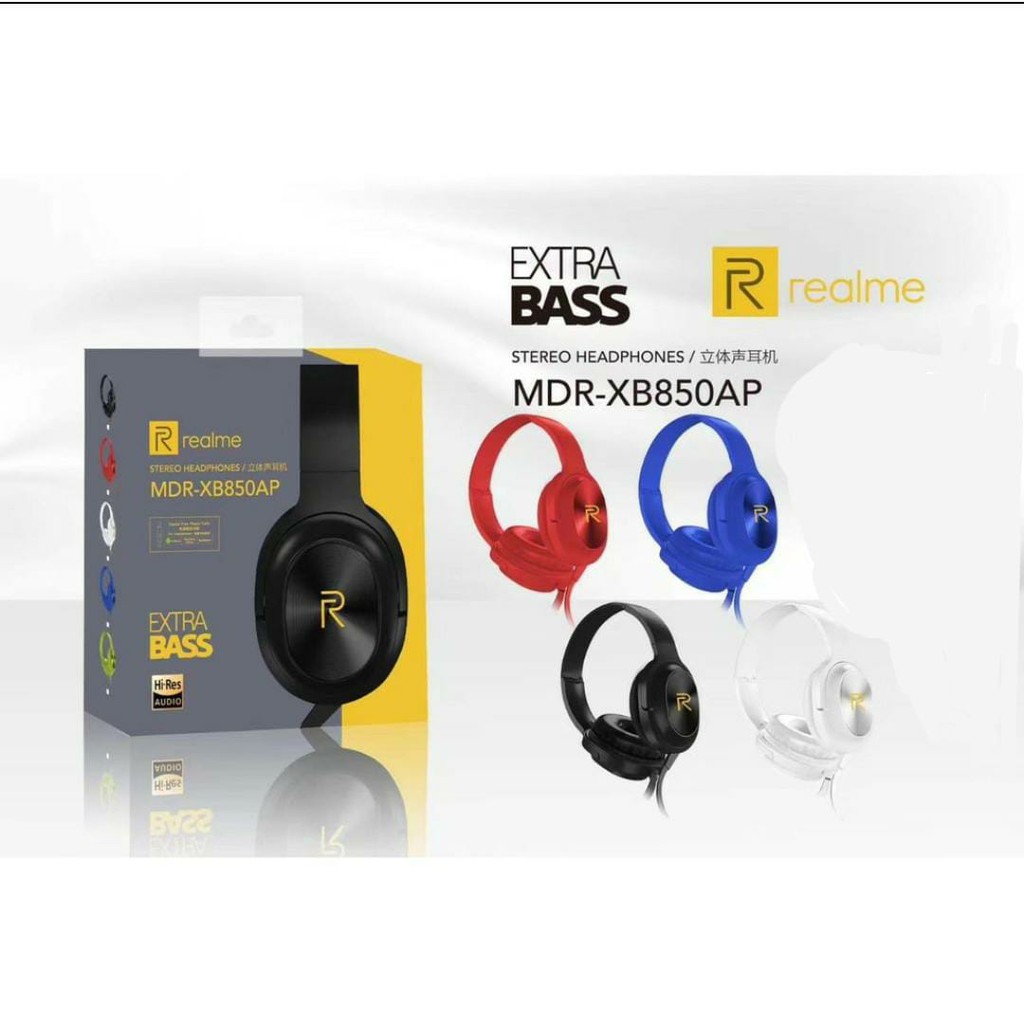 Headphone MDR-XB850AP Realme Stereo Headphone