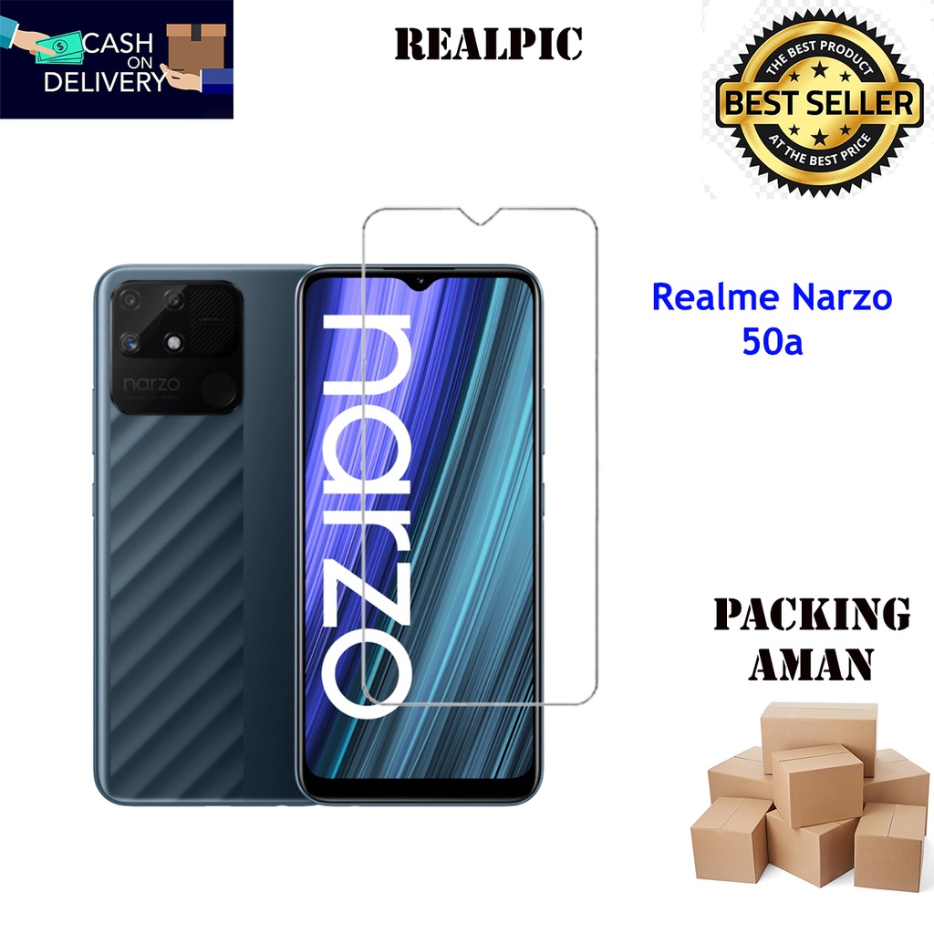 Tempered Glass Realme Narzo 50A Screen Protector Anti Gores