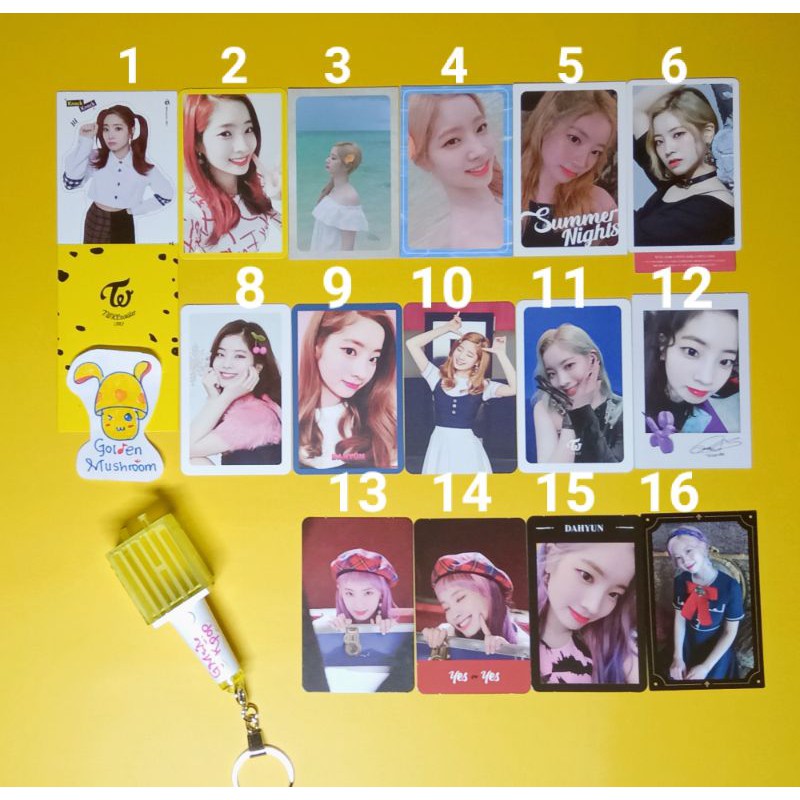 TWICE album photocard dahyun dtna tcl yoy merry happy signal fancy
