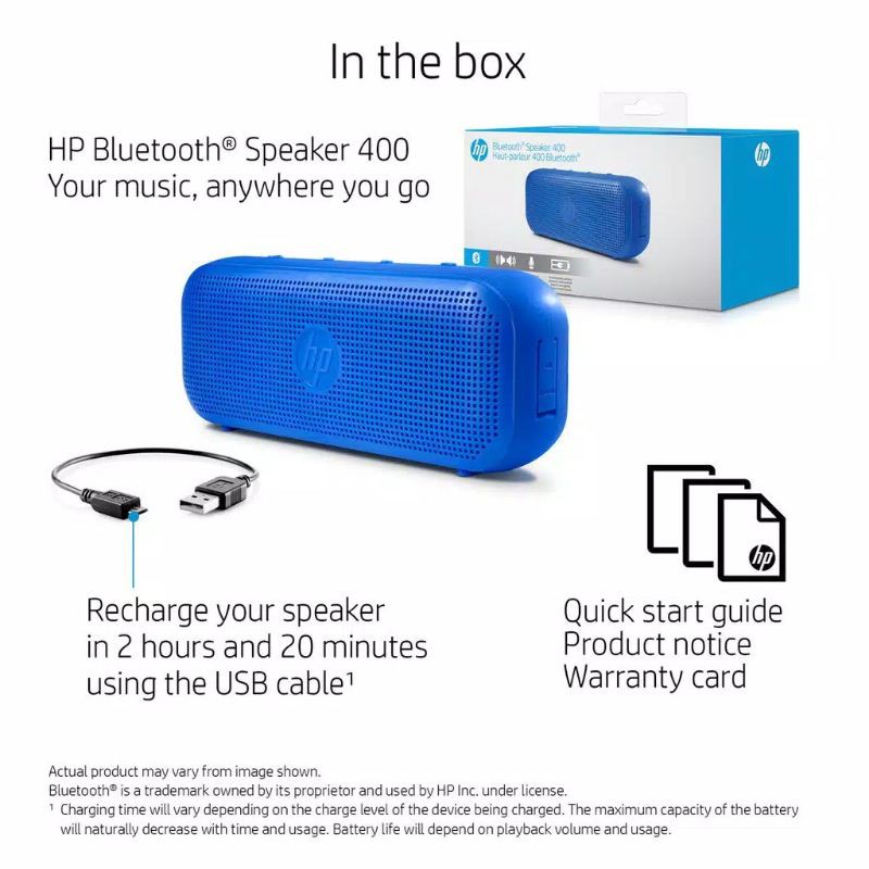 1 hp 2 speaker bluetooth