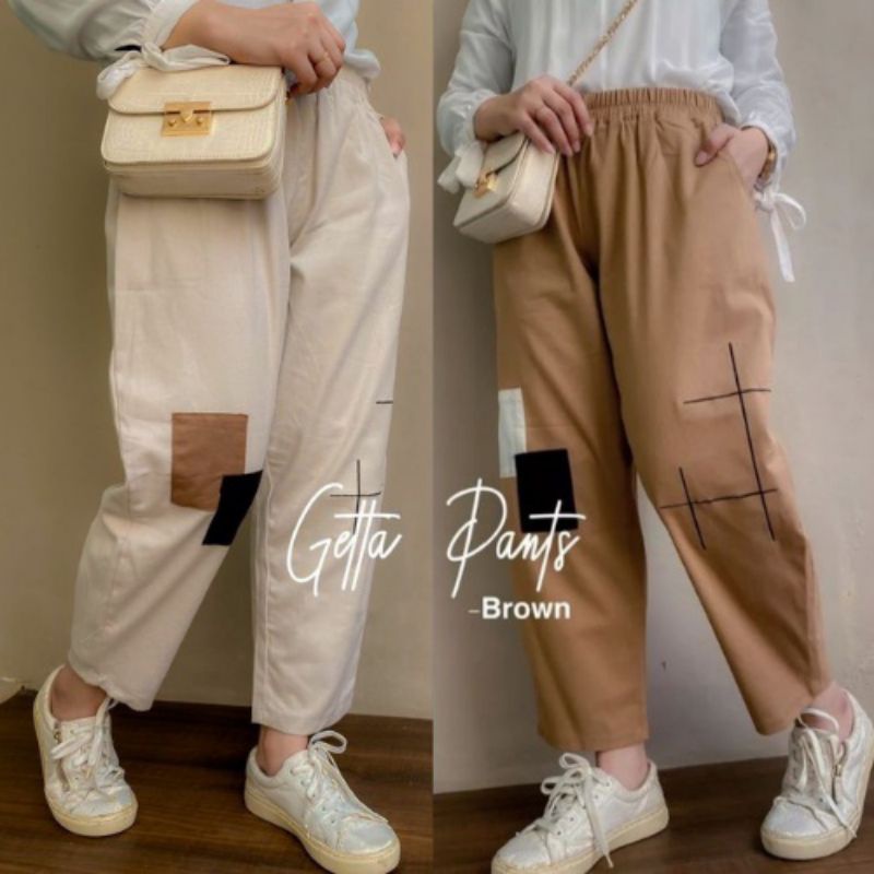 celana panjang getta pants // gumi pants // korean pants // getta pant