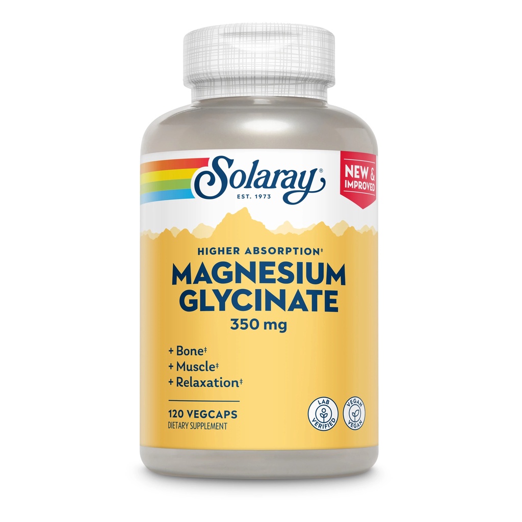 SOLARAY Magnesium Glycinate 350 mg/400 mg
