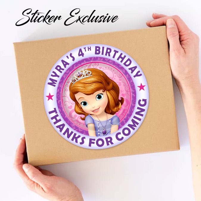 

50 STIKER / STICKER SOFIA 10 UTK BAG / BENTO / SOUVENIR ULTAH ULANG TAHUN