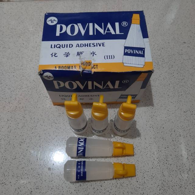 

Lem Povinal 111 (Kecil) 20ml / Lem Kertas Povinal 20ml 111