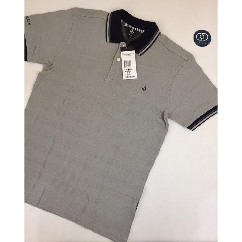 Kaos Polo Volcom Original MPL Rat Stripe GVN