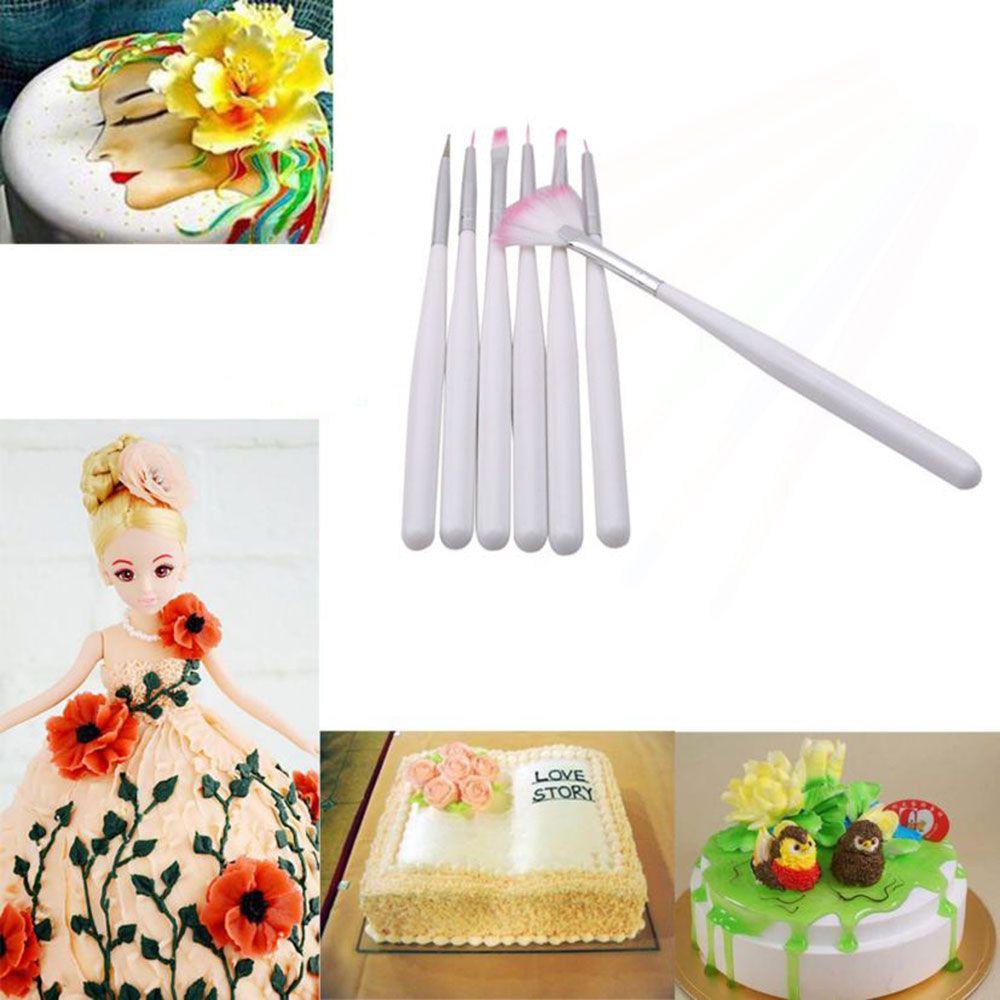 Populer 7pcs Dekorasi Kue Icing Pastry Cetakan Decal Cupcake Paint