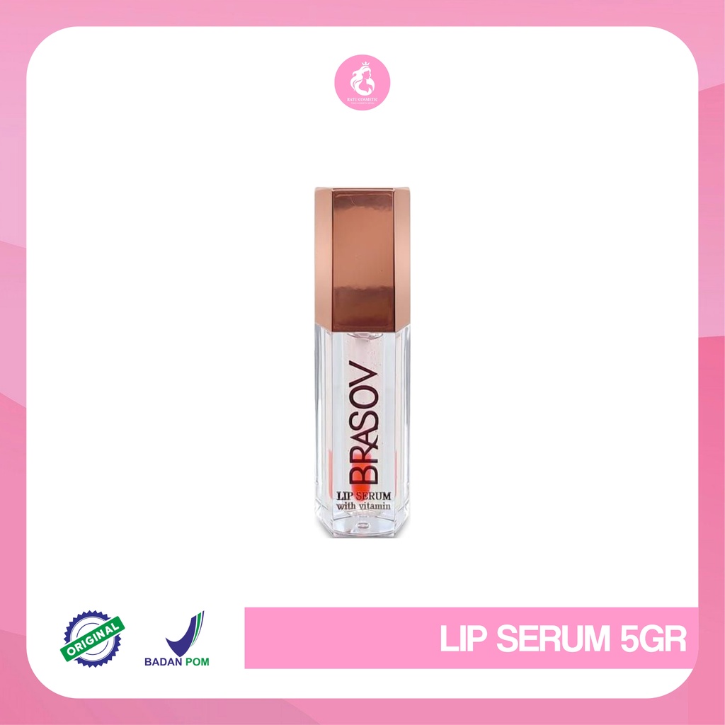 Brasov Lip Serum With Vitamin - Pelembab Bibir &amp; Pencerah Bibir