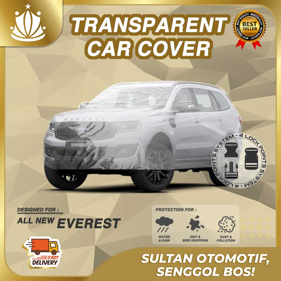 Body Cover Mobil Plastik TEBAL All New Ford Everest WATERPROOF