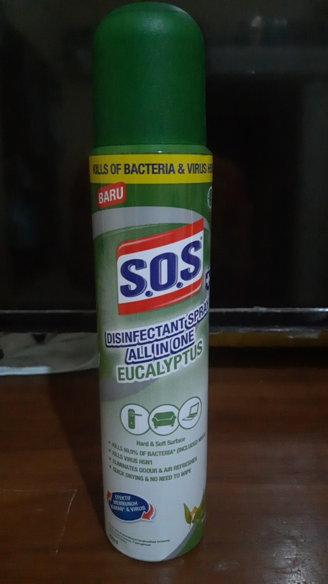 Sos Disinfectant Spray All In One Eucalyptus 250ml