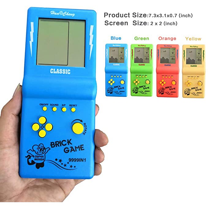 Mainan Anak Mainan Jadul Gameboy Tetris 9999 In 1 Gamebot Brick Game Gimbot Tetris Gembot Permainan 90an-1