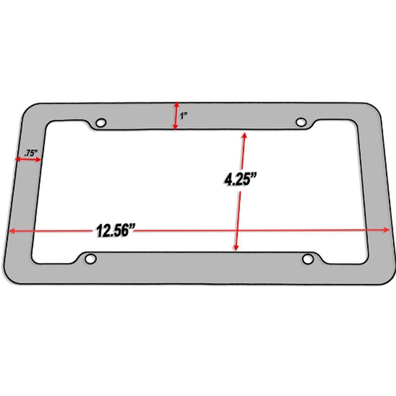 (LUCKID) 1pc Frame Plat Nomor Bahan Carbon Fiber Warna Hitam