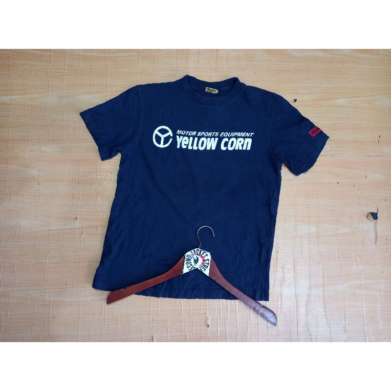 Tshirt Kaos Pria Laki - Laki motor vintage Yellow corn not kushitani nankai taichi yamaha suzuki hon