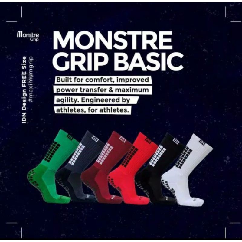 Kaos kaki anti slip Monstre Grip Basic