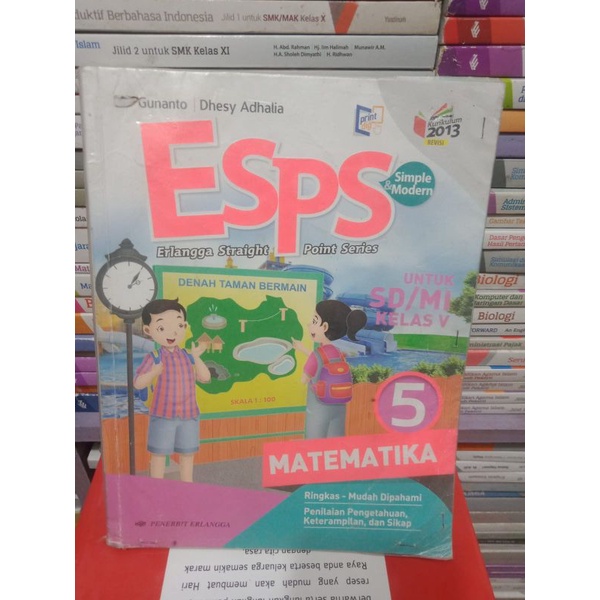 buku matematika untuk SD kelas 5 esps simple modern kurikulum 2013 edisi revisi penerbit Erlangga
