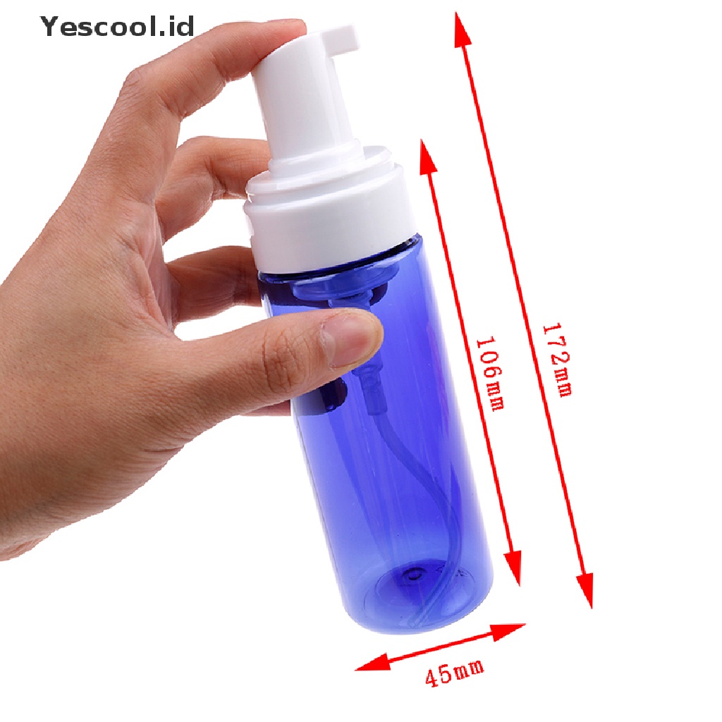 Botol dispenser Sabun Kosong Bahan Plastik Warna Biru Ukuran 150Ml Untuk travel