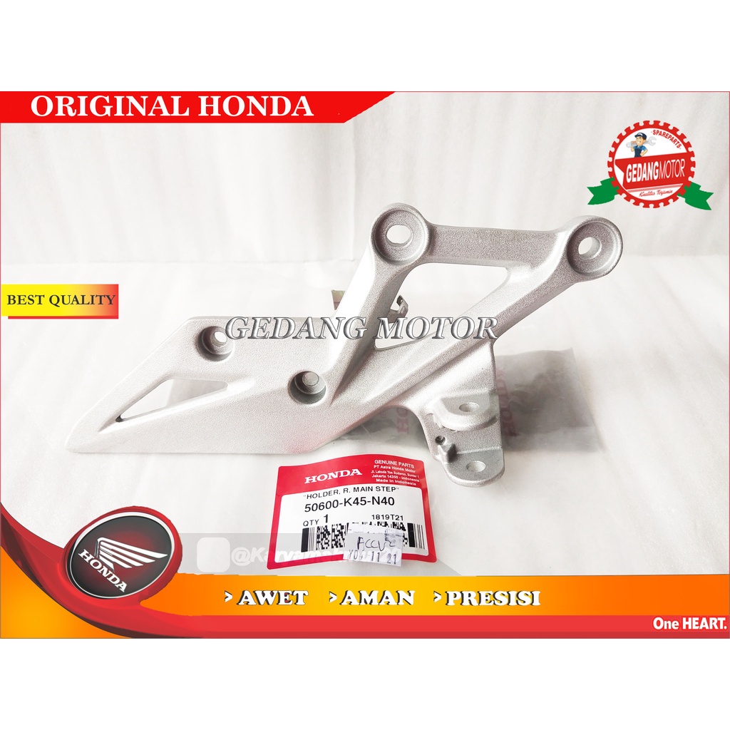 HOLDER DUDUKAN FOOTSTEP KANAN CBR150 CBR 150 R ORI AHM 50600-K45-N40