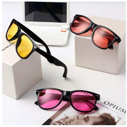 ( Fy ) COD TERMURAH KACAMATA IMPORT  FASHION NEW SUNGLASSES WANITA&amp;PRIA KACAMATA HITAM IMPORT