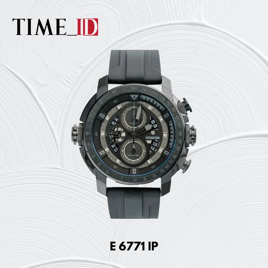 Jam Tangan Expedition E 6771 BLACK RUBBER Pria