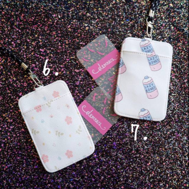 

Tempat ID card motif, Card Holder tempat kartu Busway TJ Jak lingko Kereta KRL flash emoney marmiels