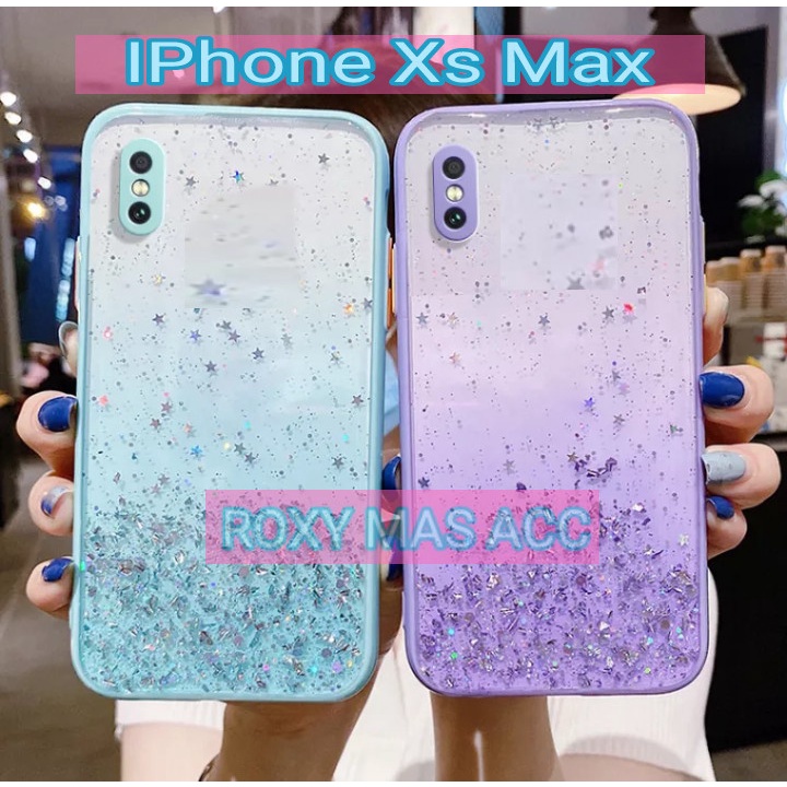 SOFTCASE ( IPHONE XS MAX ) TERBARU CASE DOVE GLITER FUZE TRANSPARAN DENGAN KAMERA PROTEKSI, SOFTCASE